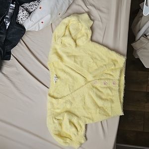 For Love and Lemons Yellow Cropped cardigan